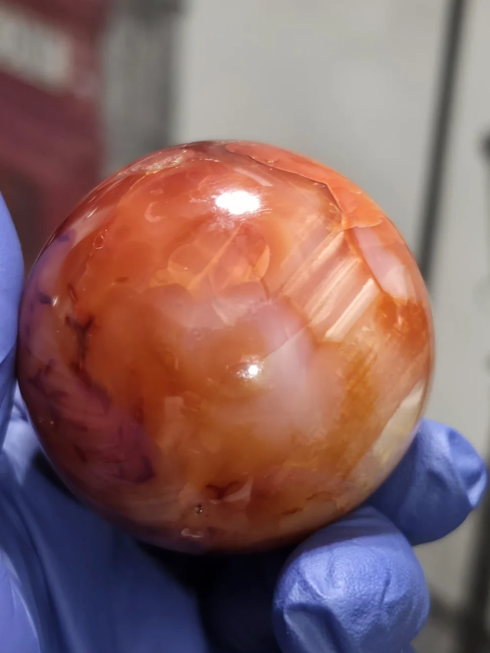 Red Carnelian Sphere -216g